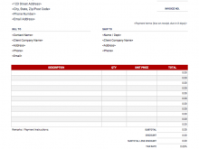 27 Standard Microsoft Excel Invoice Template for Ms Word for Microsoft Excel Invoice Template