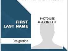 Id Card Template Landscape