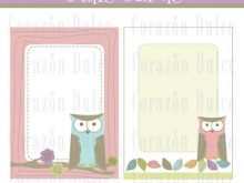 27 The Best Printable Owl Card Template Formating with Printable Owl Card Template