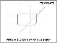 Sim Card Cut Template Print