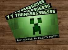28 Best Minecraft Thank You Card Template by Minecraft Thank You Card Template