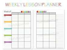 28 Best Primary School Weekly Planner Template With Stunning Design with Primary School Weekly Planner Template