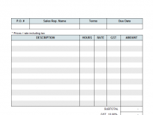 28 Blank Contractor Service Invoice Template With Stunning Design by Contractor Service Invoice Template