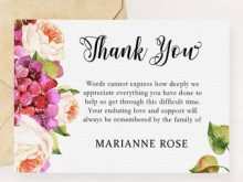 28 Blank Free Funeral Thank You Card Templates Microsoft Word for Ms Word with Free Funeral Thank You Card Templates Microsoft Word