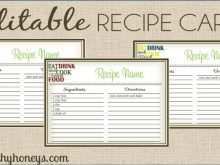 28 Create Free Editable Recipe Card Template For Word Maker with Free Editable Recipe Card Template For Word