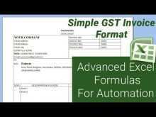 Invoice Format Excel Gst