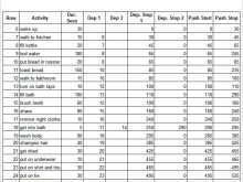 Production Line Schedule Template