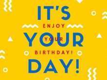 28 Creating Yellow Birthday Card Template in Photoshop with Yellow Birthday Card Template