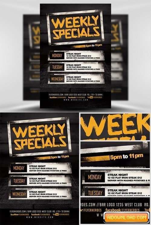 28 Creative Specials Flyer Template Maker with Specials Flyer Template