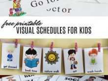 28 Creative Visual Schedule Template For Home in Photoshop with Visual Schedule Template For Home