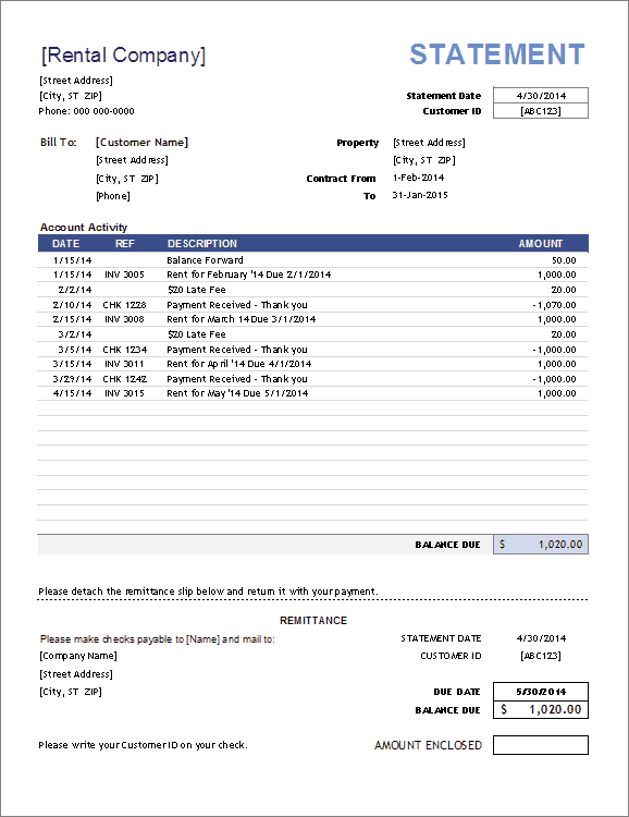 28 Customize Monthly Rent Invoice Template Excel For Free for Monthly Rent Invoice Template Excel