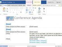 28 Event Agenda Template Free Now for Event Agenda Template Free