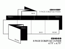 4 Panel J Card Template