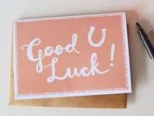 28 Free Printable Good Luck Card Template Free PSD File for Good Luck Card Template Free