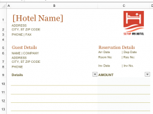 28 Free Printable Hotel Invoice Template Excel by Hotel Invoice Template Excel
