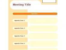 Meeting Agenda Template For Pages