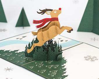 28 Free Printable Reindeer Pop Up Card Template in Word by Reindeer Pop Up Card Template