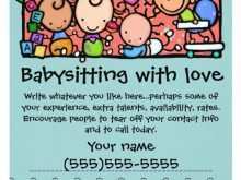 28 How To Create Babysitter Flyers Template Now with Babysitter Flyers Template
