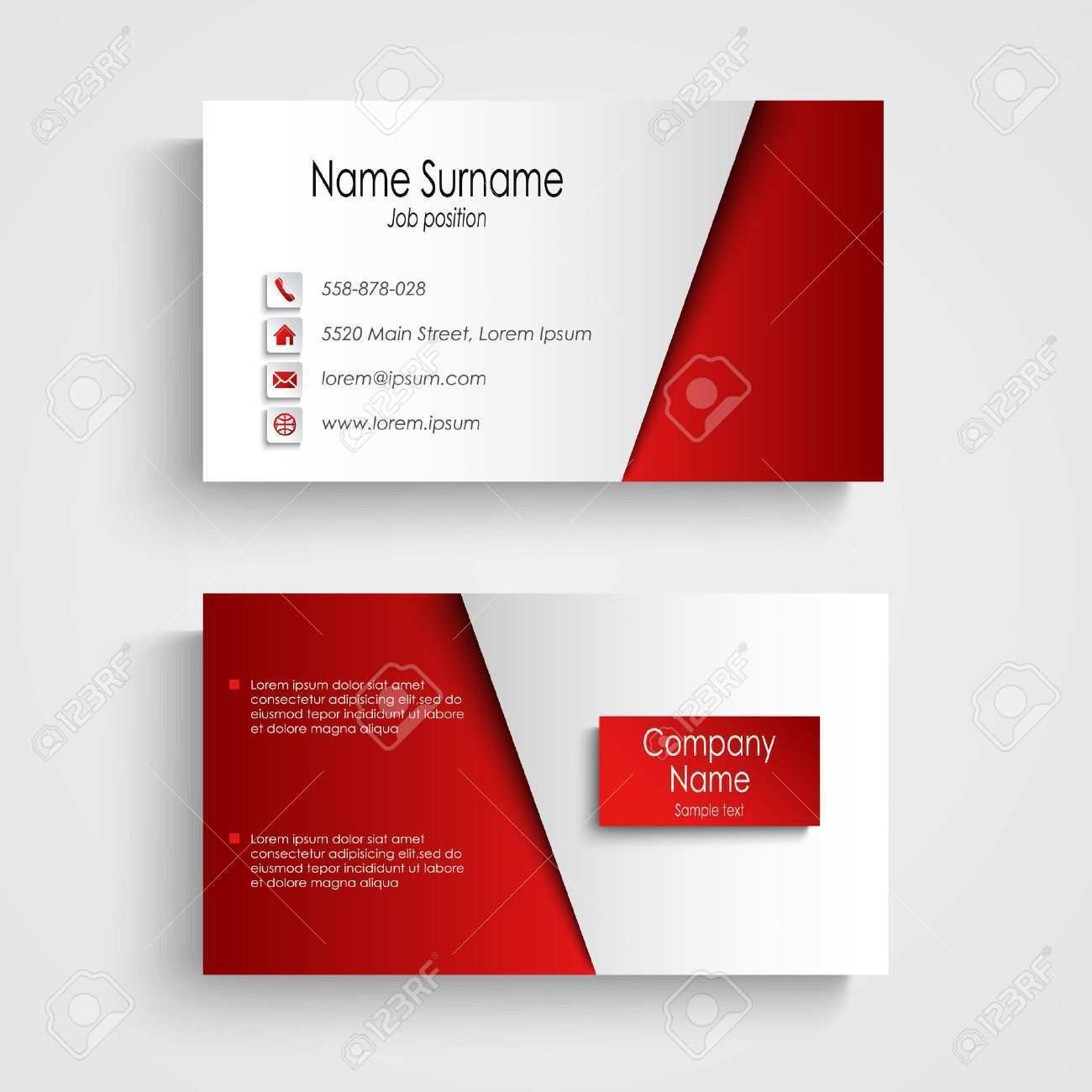 28 How To Create Business Card Template Red Formating with Business Card Template Red