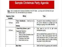 28 How To Create Christmas Party Agenda Template For Free by Christmas Party Agenda Template