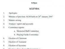 28 Online Agm Agenda Template Charity With Stunning Design for Agm Agenda Template Charity