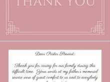 28 Online Thank You Card Template Death Formating with Thank You Card Template Death