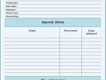 28 Printable Agenda Template For Church Meeting Templates with Agenda Template For Church Meeting