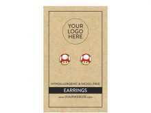 28 Printable Earring Card Template Free Photo with Earring Card Template Free