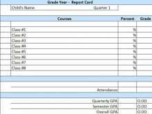 28 Printable Report Card Template For Senior High School PSD File by Report Card Template For Senior High School