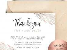 28 Printable Thank You For Your Purchase Card Template Templates with Thank You For Your Purchase Card Template