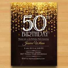 28 Report 50Th Birthday Card Invitation Templates Layouts by 50Th Birthday Card Invitation Templates