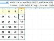 28 Standard Bingo Card Template 5X5 Excel Layouts by Bingo Card Template 5X5 Excel