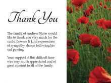 28 Standard Memorial Thank You Card Template in Photoshop with Memorial Thank You Card Template