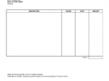 Blank Invoice Template For Microsoft Excel