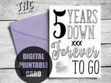 29 Adding 5 Year Anniversary Card Template Layouts for 5 Year Anniversary Card Template