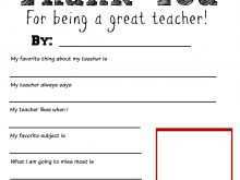29 Adding Teacher Appreciation Thank You Card Template For Free for Teacher Appreciation Thank You Card Template