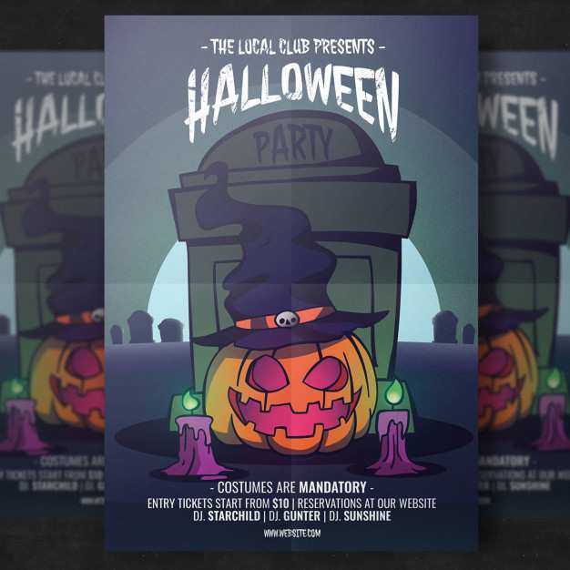 29 Best Halloween Party Flyer Template Free PSD File for Halloween Party Flyer Template Free