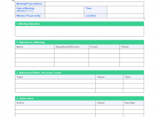 29 Creating Meeting Agenda Actions Template Formating by Meeting Agenda Actions Template