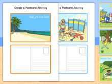 29 Creating Postcard Activity Template Photo with Postcard Activity Template