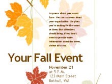 29 Creative Fall Flyer Templates For Free Formating for Fall Flyer Templates For Free