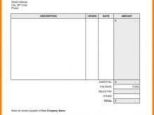 Blank Invoice Template Uk Pdf