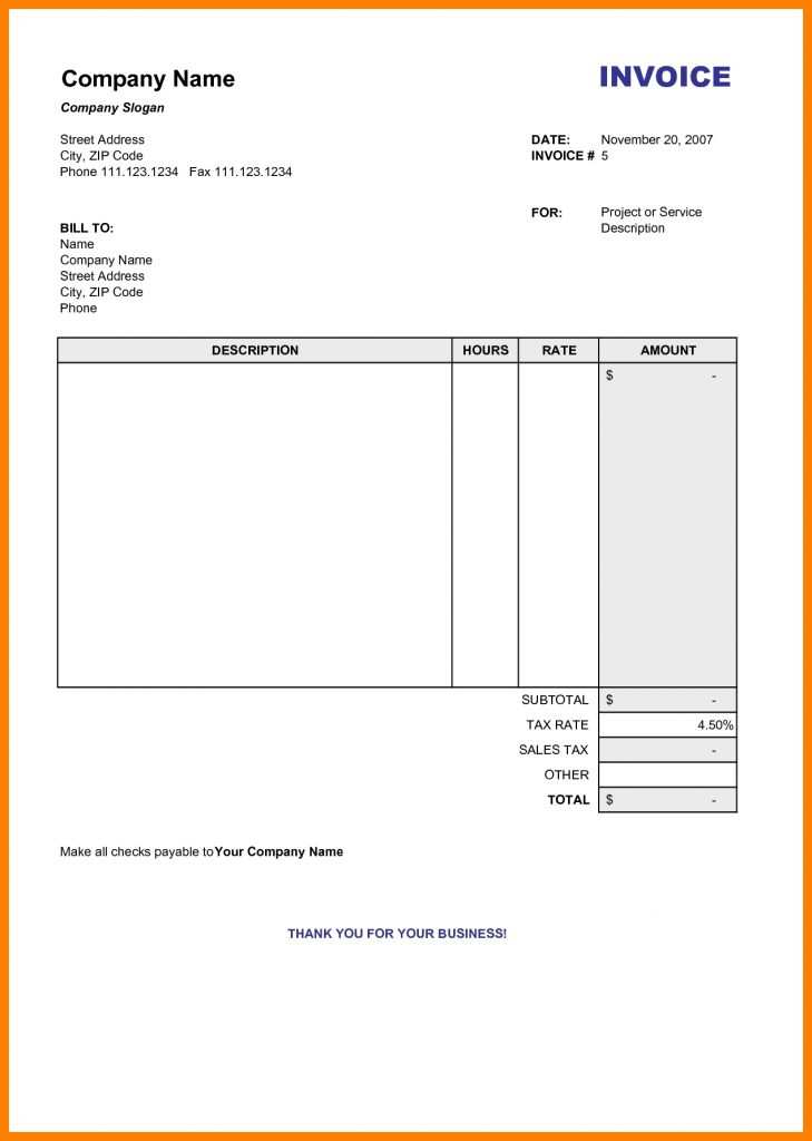 blank invoice template uk pdf cards design templates