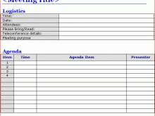 29 Customize Meeting Agenda And Format Layouts by Meeting Agenda And Format