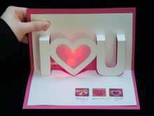 Pop Up Card Pattern Valentine