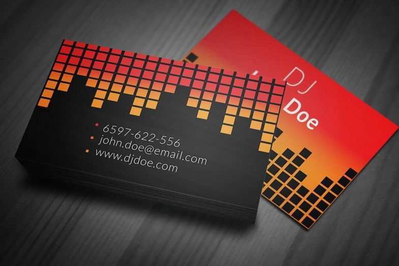 29 Format Dj Business Card Template Free Download in Photoshop with Dj Business Card Template Free Download