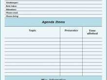 29 Format Meeting Agenda Calendar Template Photo for Meeting Agenda Calendar Template