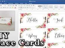 29 Format Tent Card Template For Excel With Stunning Design with Tent Card Template For Excel