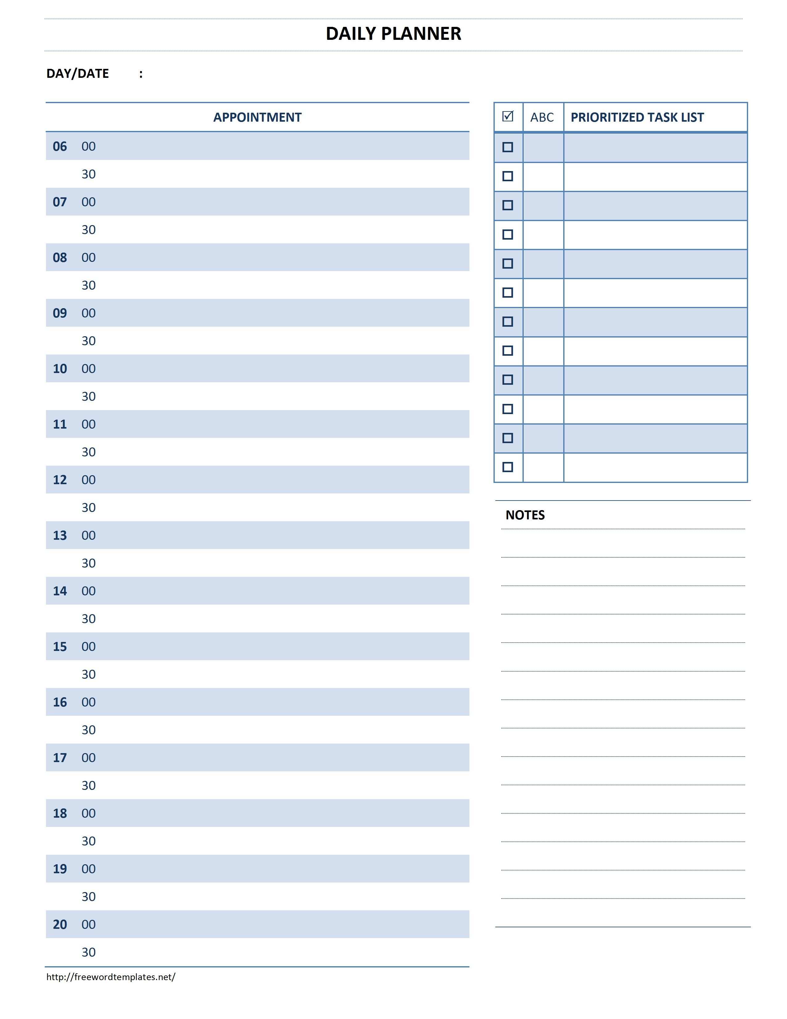 29 Free Daily Calendar Diary Template Download for Daily Calendar Diary Template