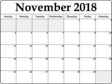 29 Free Daily Calendar Template November 2018 Download with Daily Calendar Template November 2018