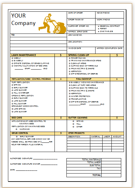 29 Free Printable Sample Landscape Invoice Templates in Photoshop with Sample Landscape Invoice Templates